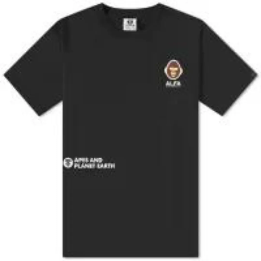 A BATHING APE  |Crew Neck Unisex Street Style Cotton Short Sleeves Oversized