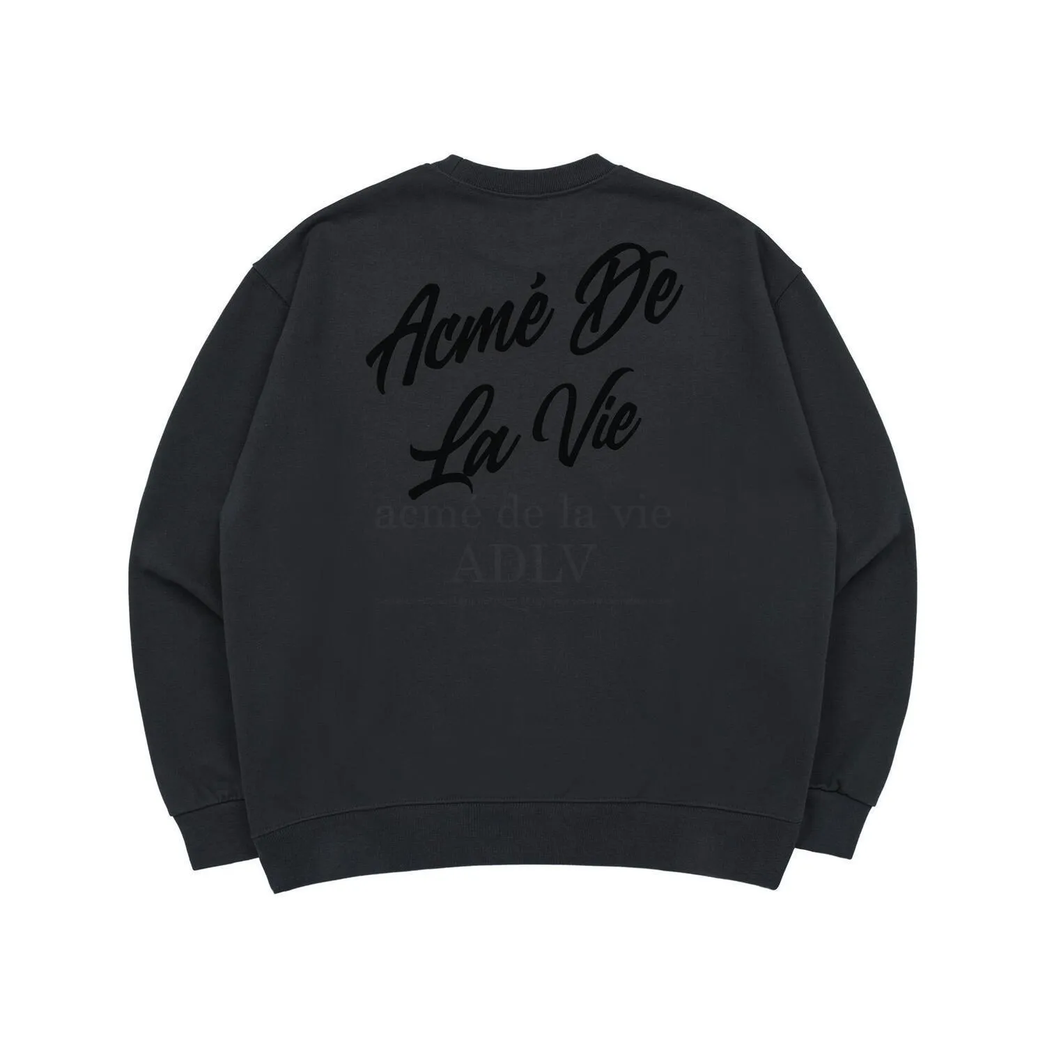 acme de la vie  |Unisex Street Style Long Sleeves Plain Cotton Oversized Logo