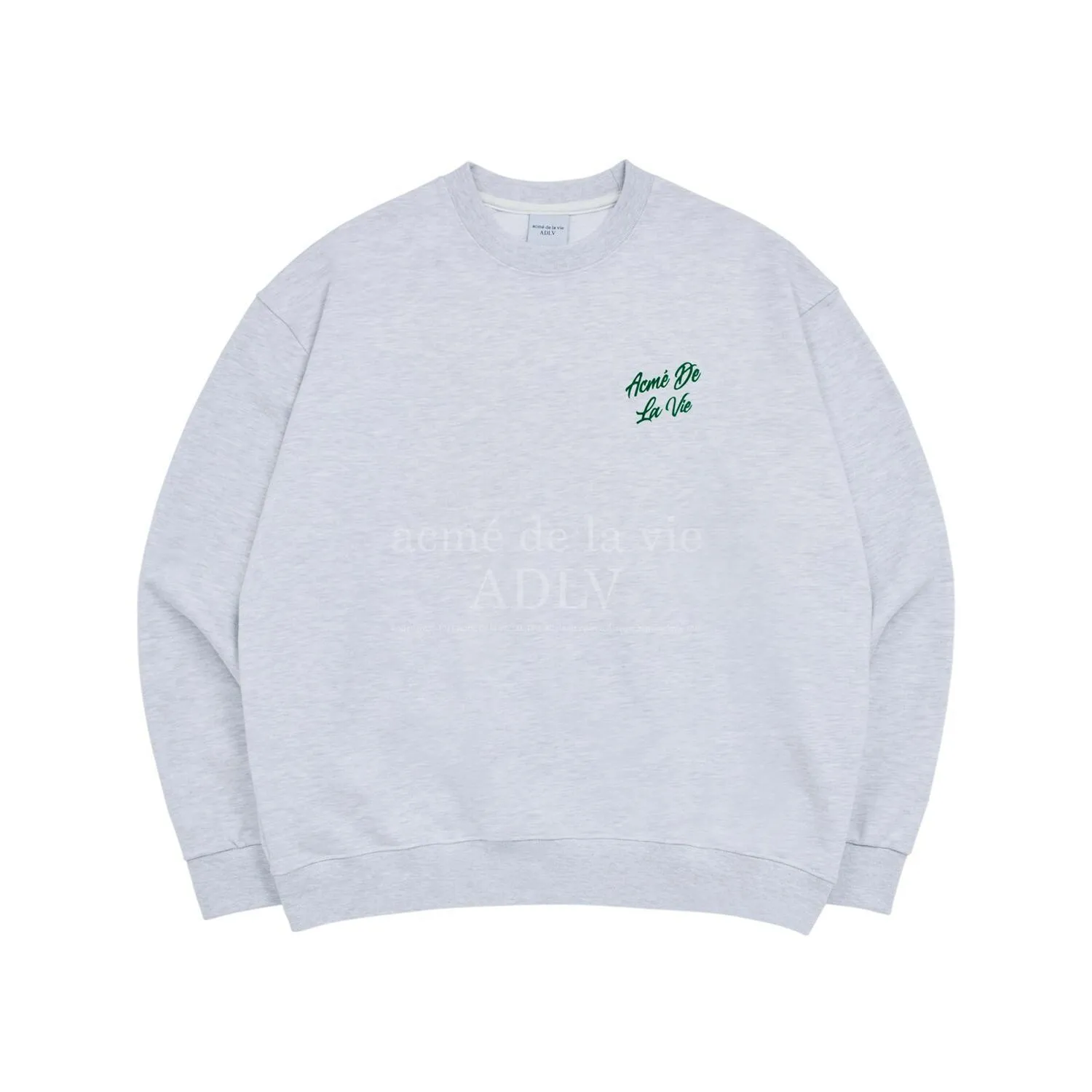 acme de la vie  |Unisex Street Style Long Sleeves Plain Cotton Oversized Logo