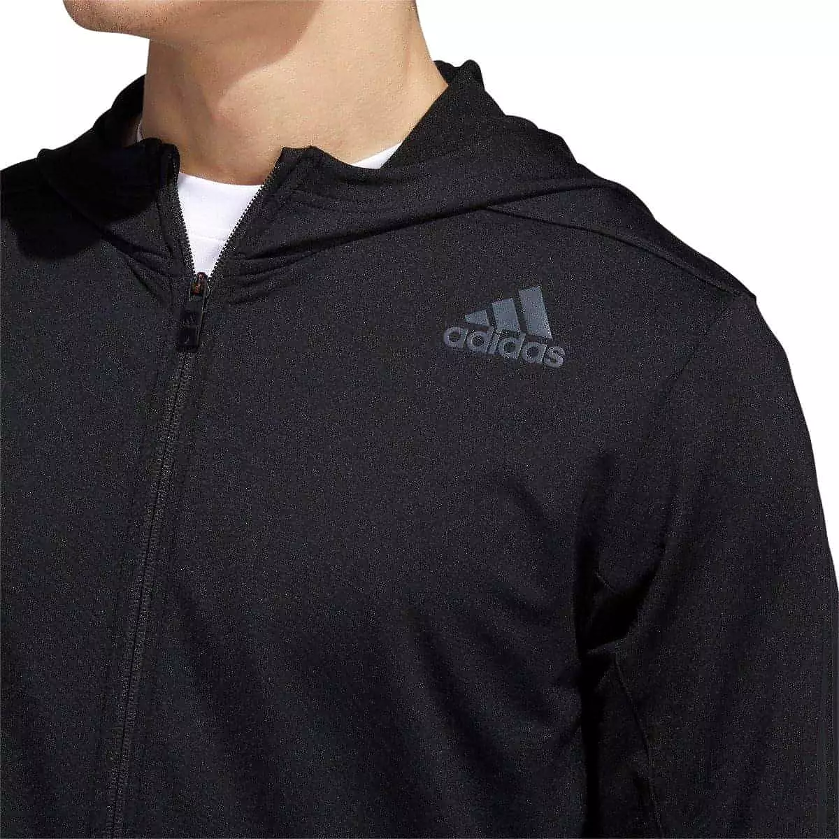 adidas AeroReady 3 Stripes Cold Weather Mens Training Hoody - Black