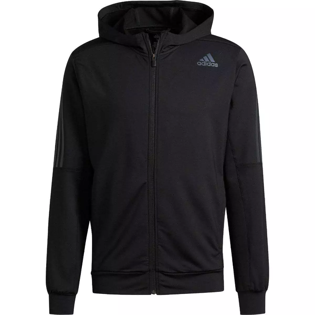 adidas AeroReady 3 Stripes Cold Weather Mens Training Hoody - Black