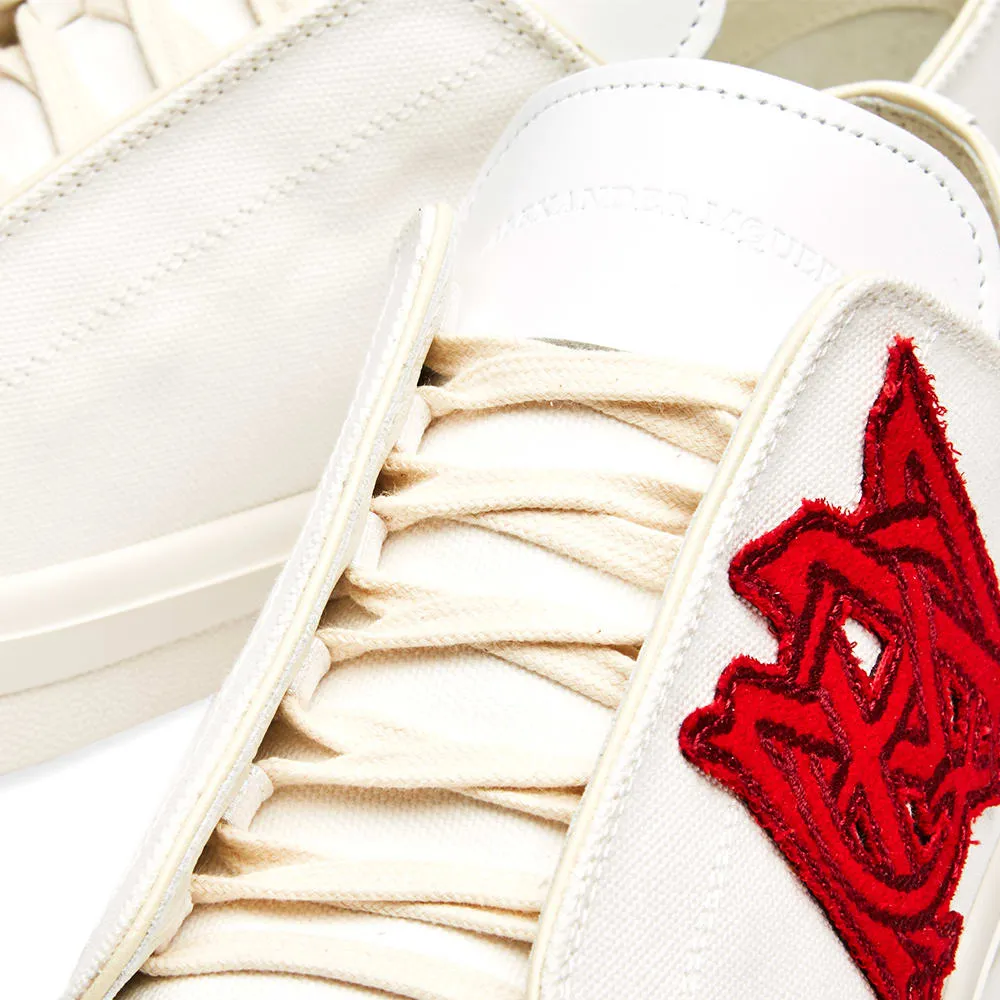 Alexander McQueen Canvas Patch SneakerWhite