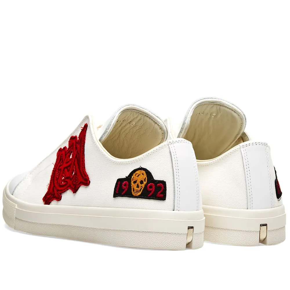 Alexander McQueen Canvas Patch SneakerWhite