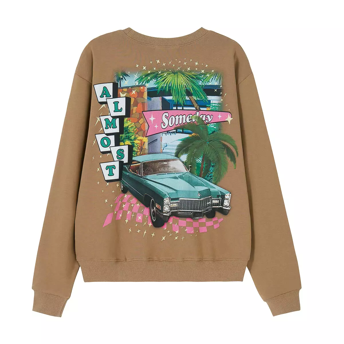 Almost Someday Retro Crewneck (brown)