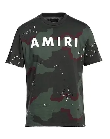 AMIRI  |Crew Neck Unisex Street Style Cotton Short Sleeves Logo