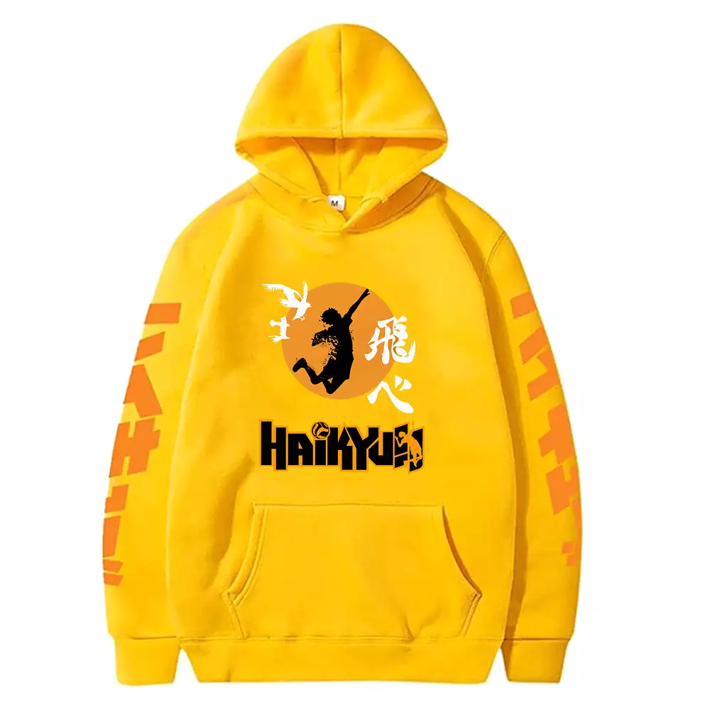 Anime Haikyuu Hoodies  Karasuno Fly High