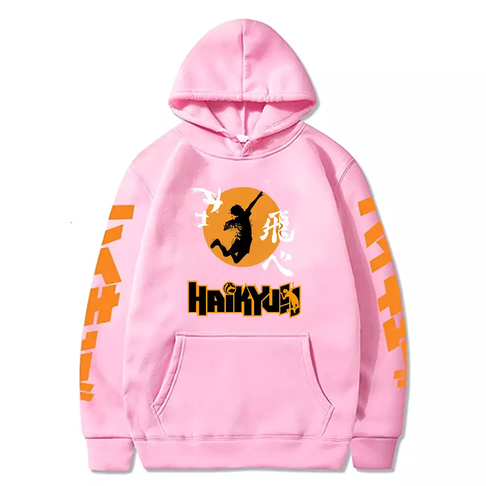 Anime Haikyuu Hoodies  Karasuno Fly High