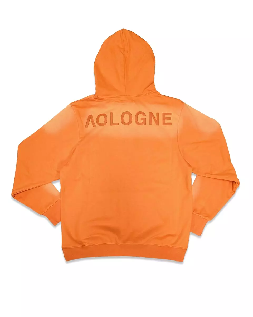 AOLOGNE STAND ALONE WASH HOODIE (ORANGE)