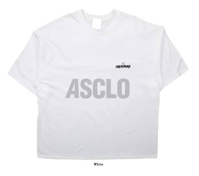 ASCLO  |Crew Neck Unisex Street Style Cotton Short Sleeves Oversized