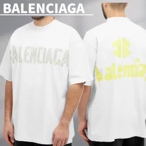 BALENCIAGA  |Crew Neck Street Style Cotton Logo Military Luxury