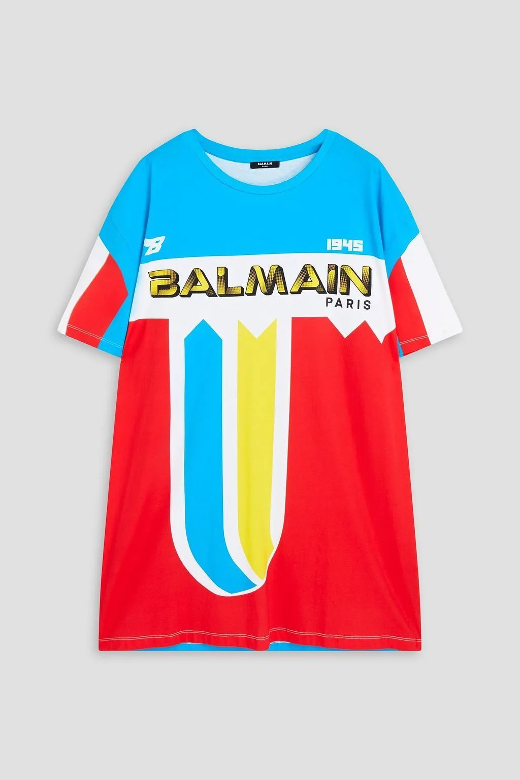 BALMAIN  |Street Style Cotton Short Sleeves Oversized Luxury T-Shirts