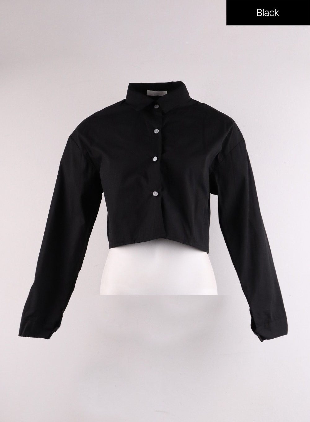 Basic Crop Collar Shirt IF402