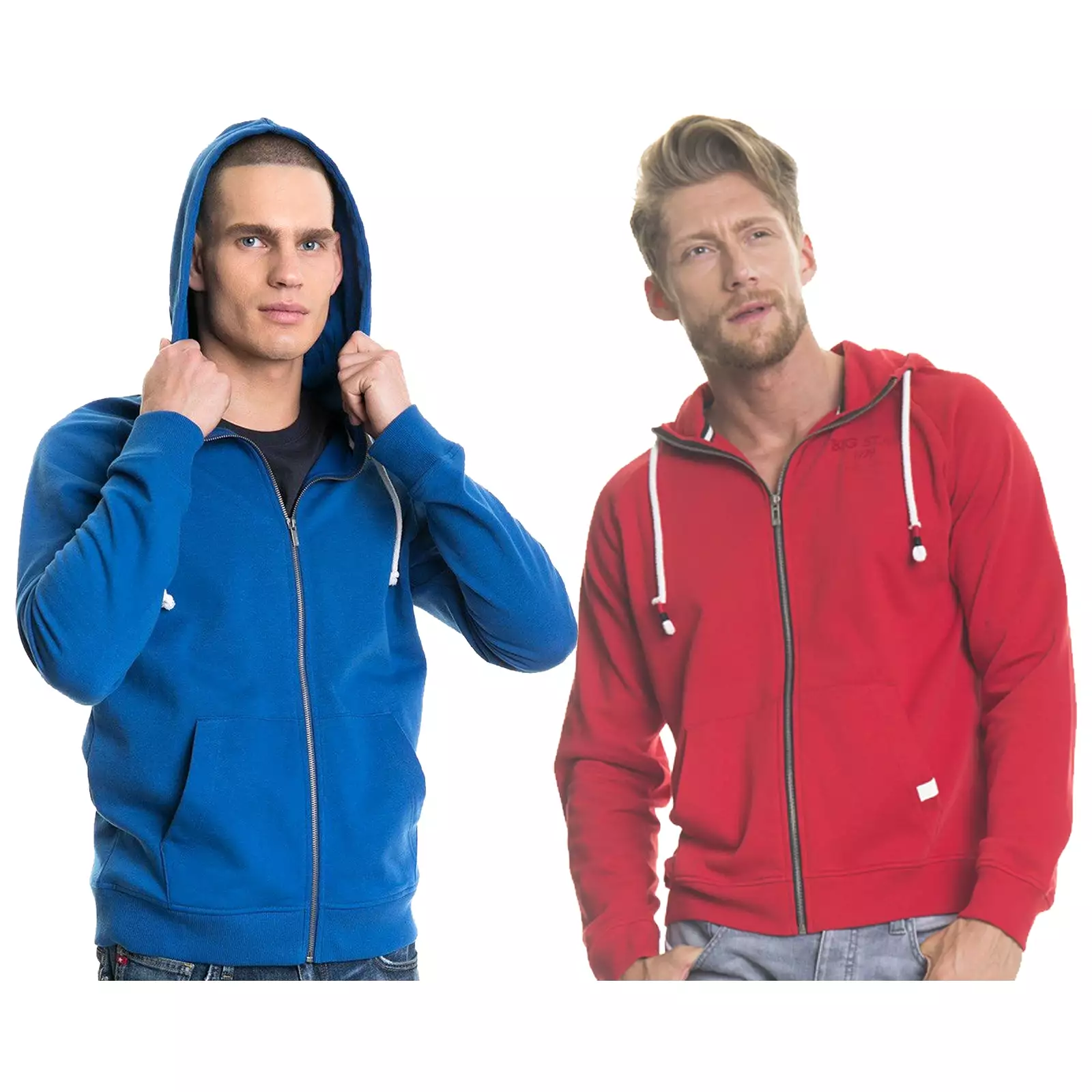 Big Star Mens Flaviano Full Zip Hoodie