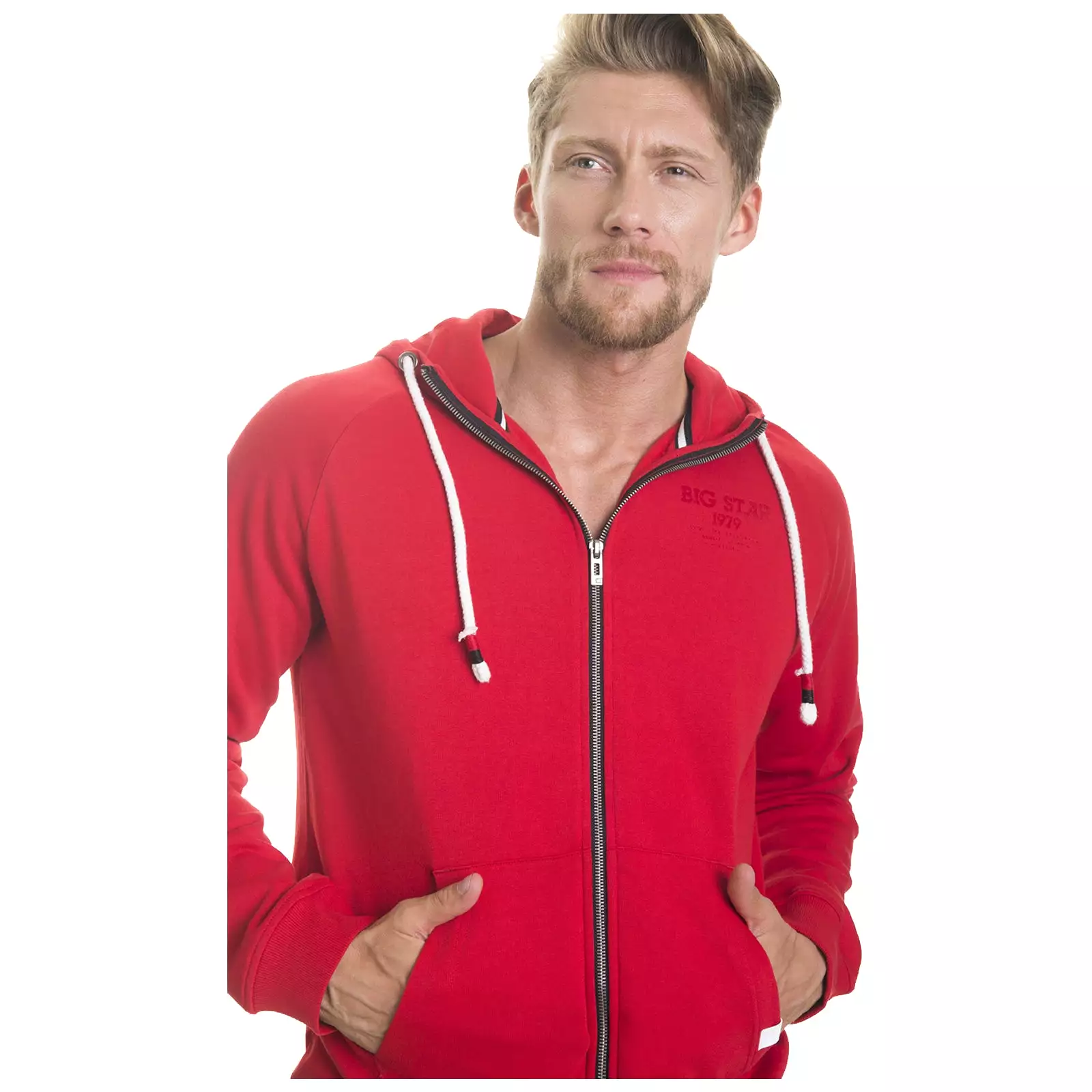 Big Star Mens Flaviano Full Zip Hoodie