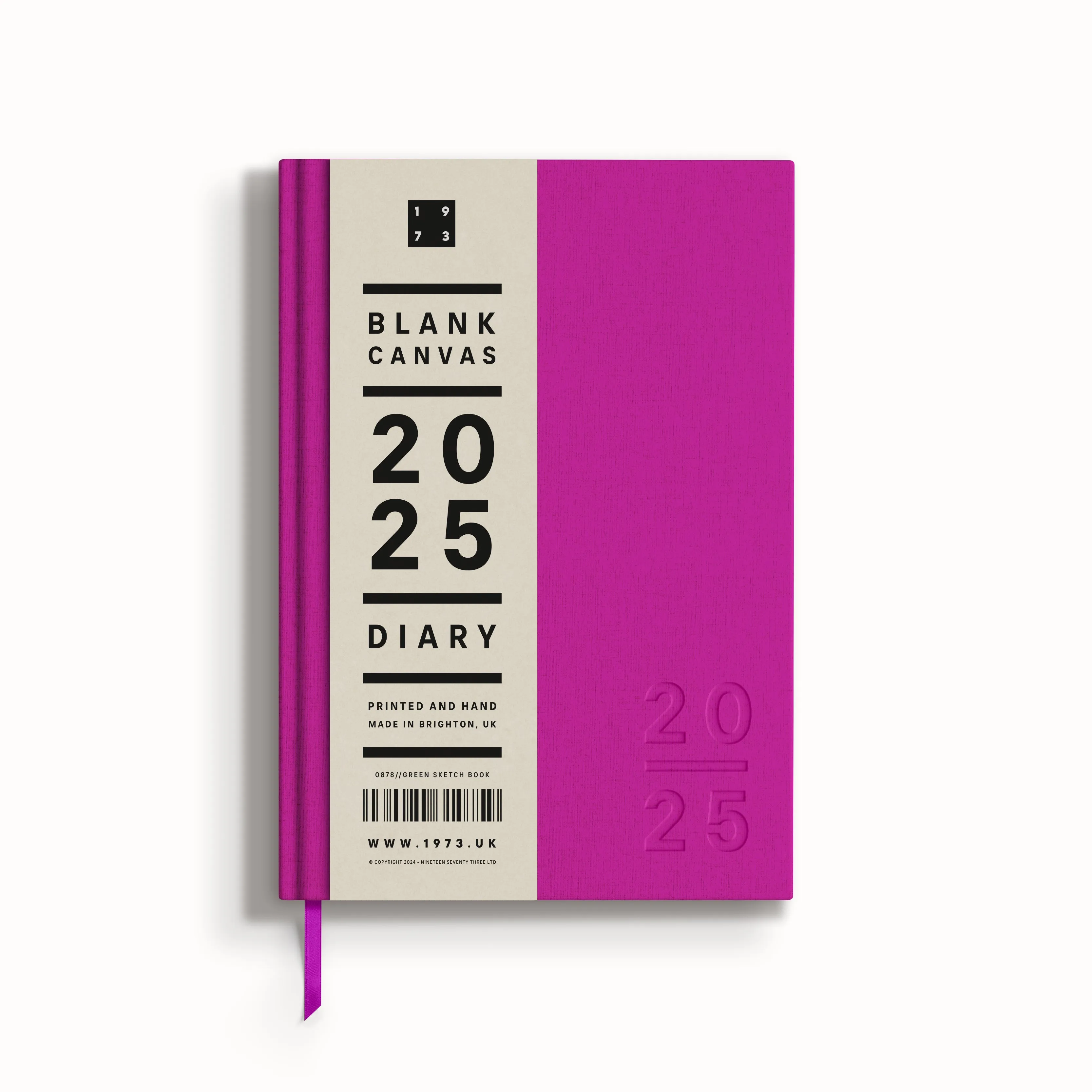 Blank Canvas Fuchsia 2025 Diary