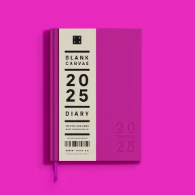 Blank Canvas Fuchsia 2025 Diary