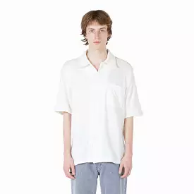 Box Shirt Short Sleeve White Boucle