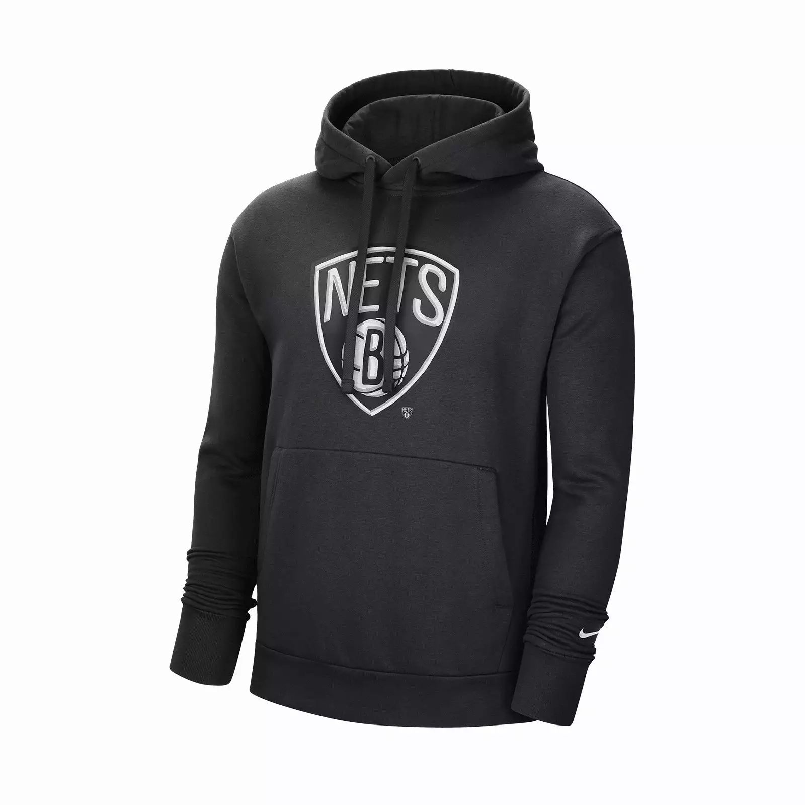 Brooklyn Nets NBA Essential Fleece Hoodie - Black