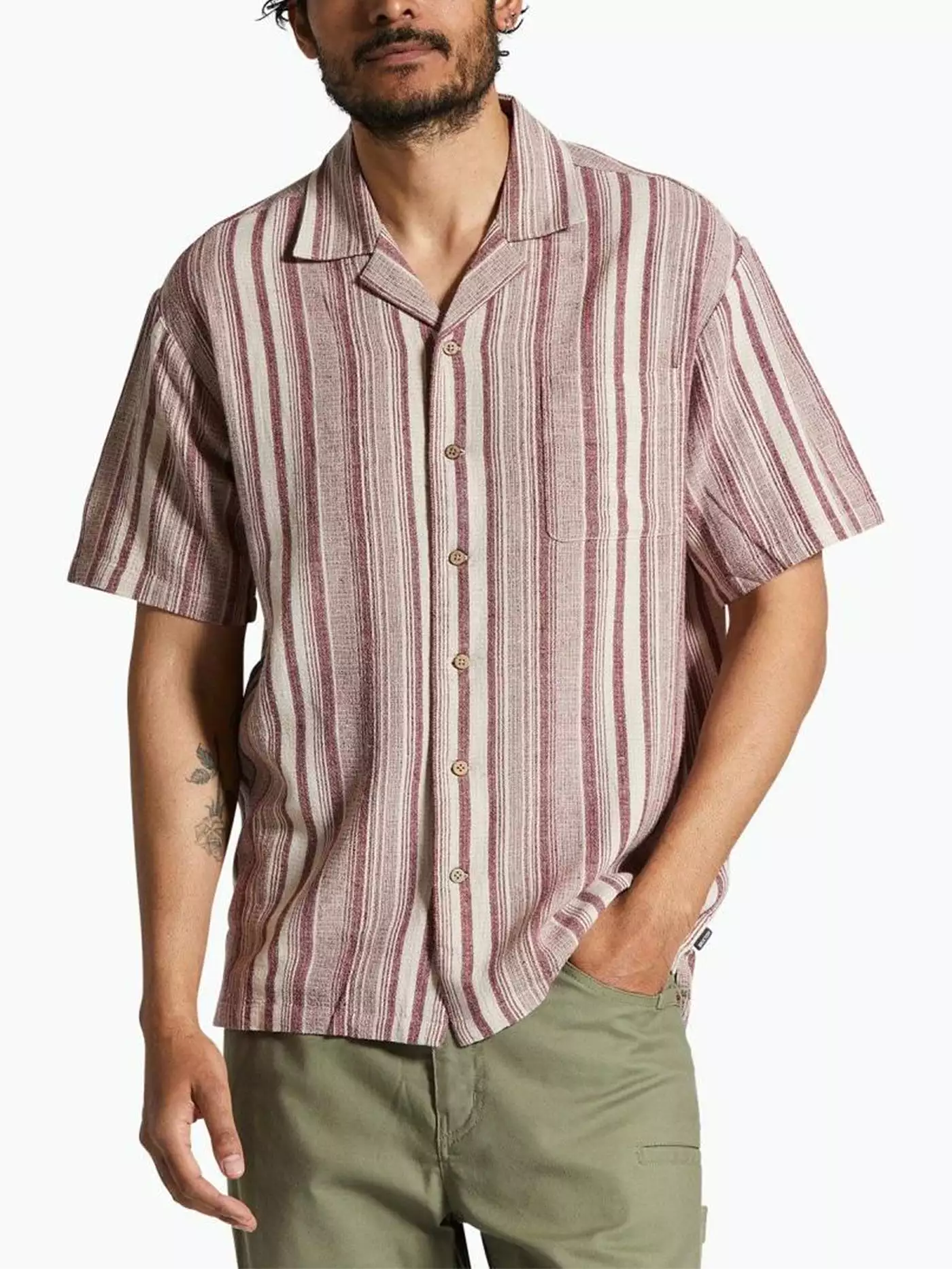 Bunker Seersucker Short Sleeve Buttondown Shirt