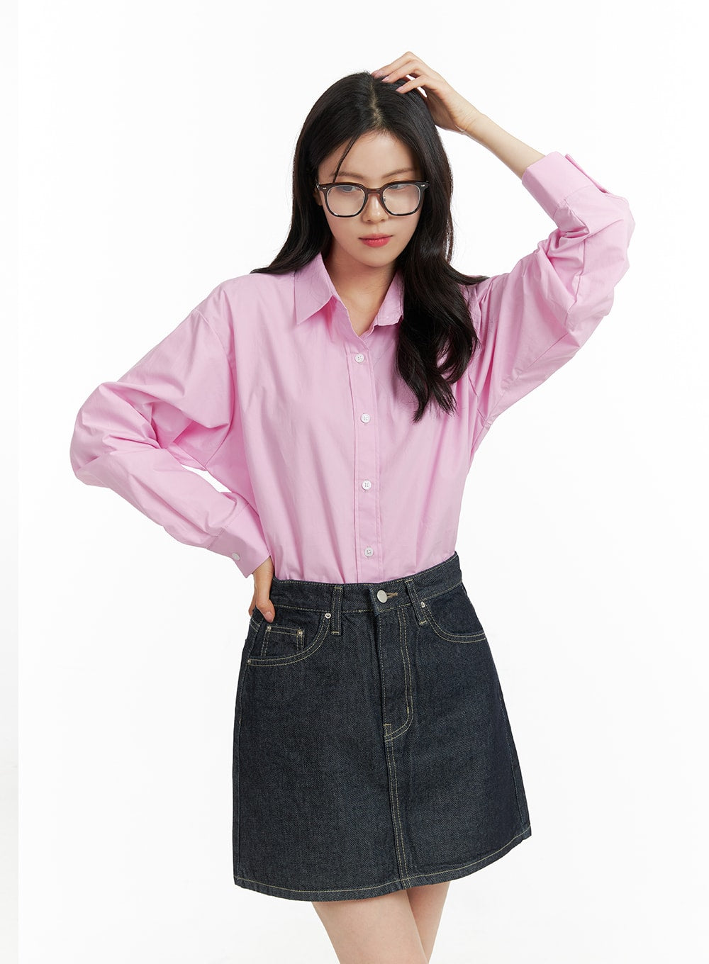 Buttoned Collar Shirt OF414