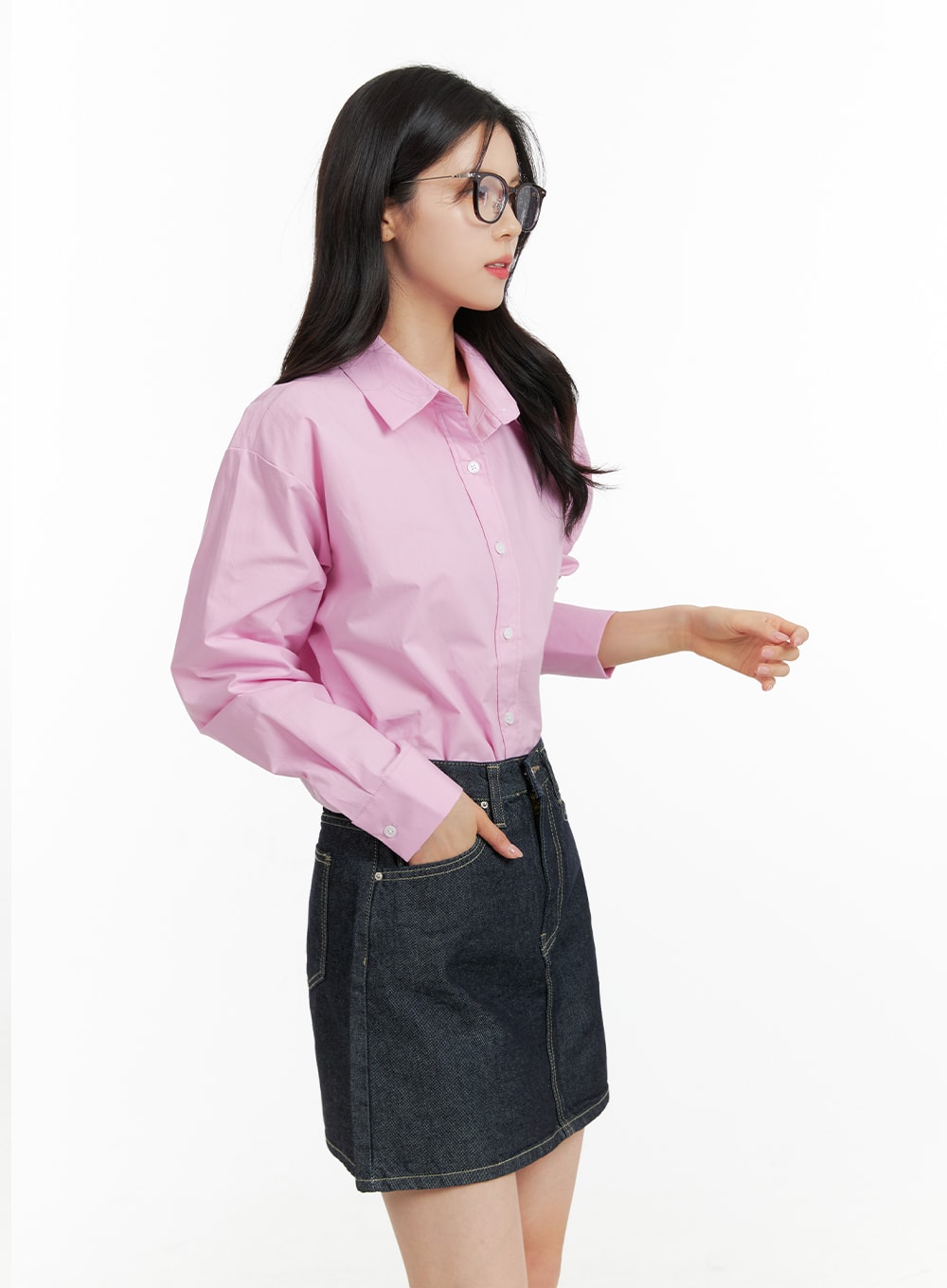 Buttoned Collar Shirt OF414