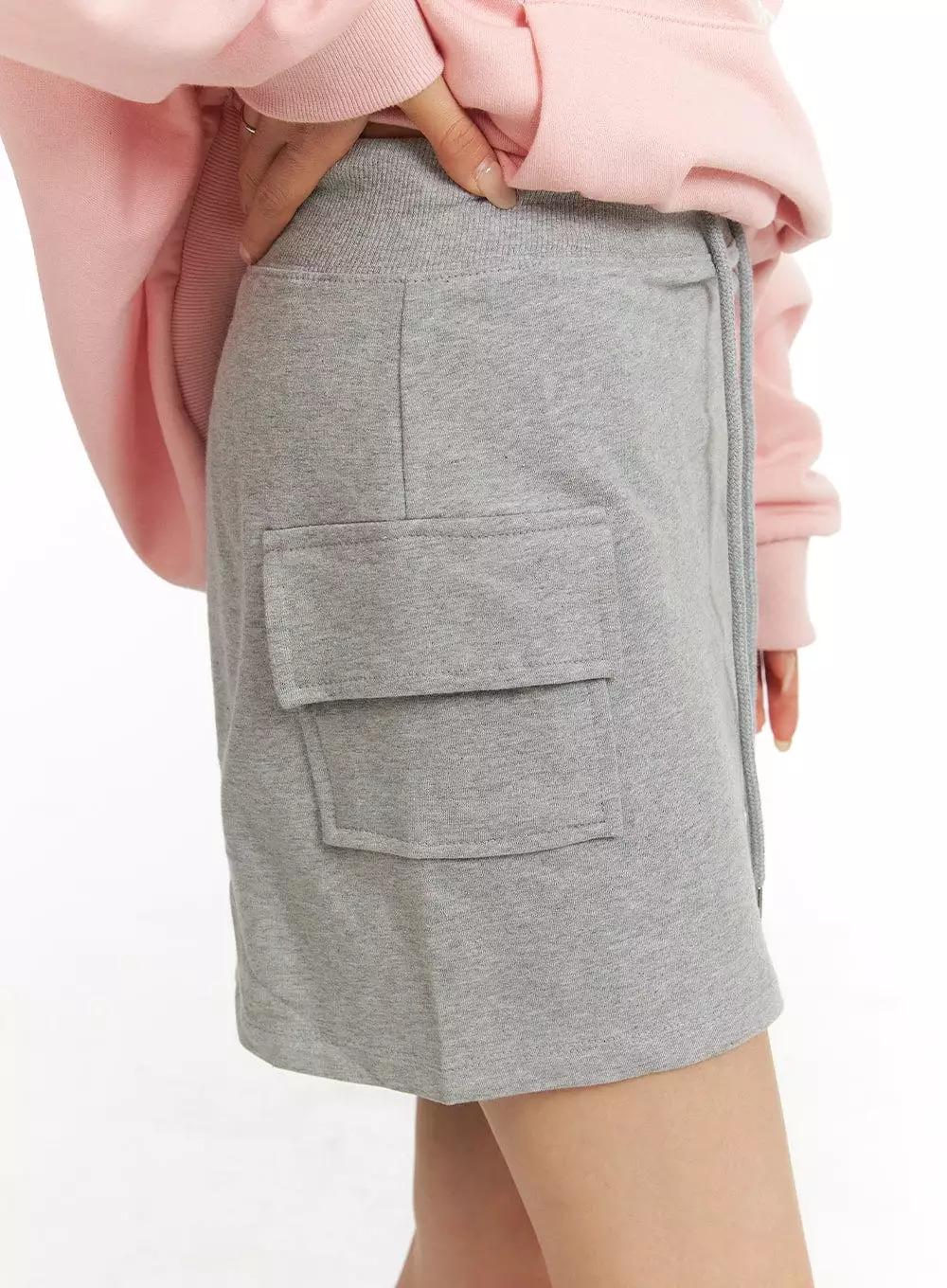 Cargo Sweat Mini Skirt CF415