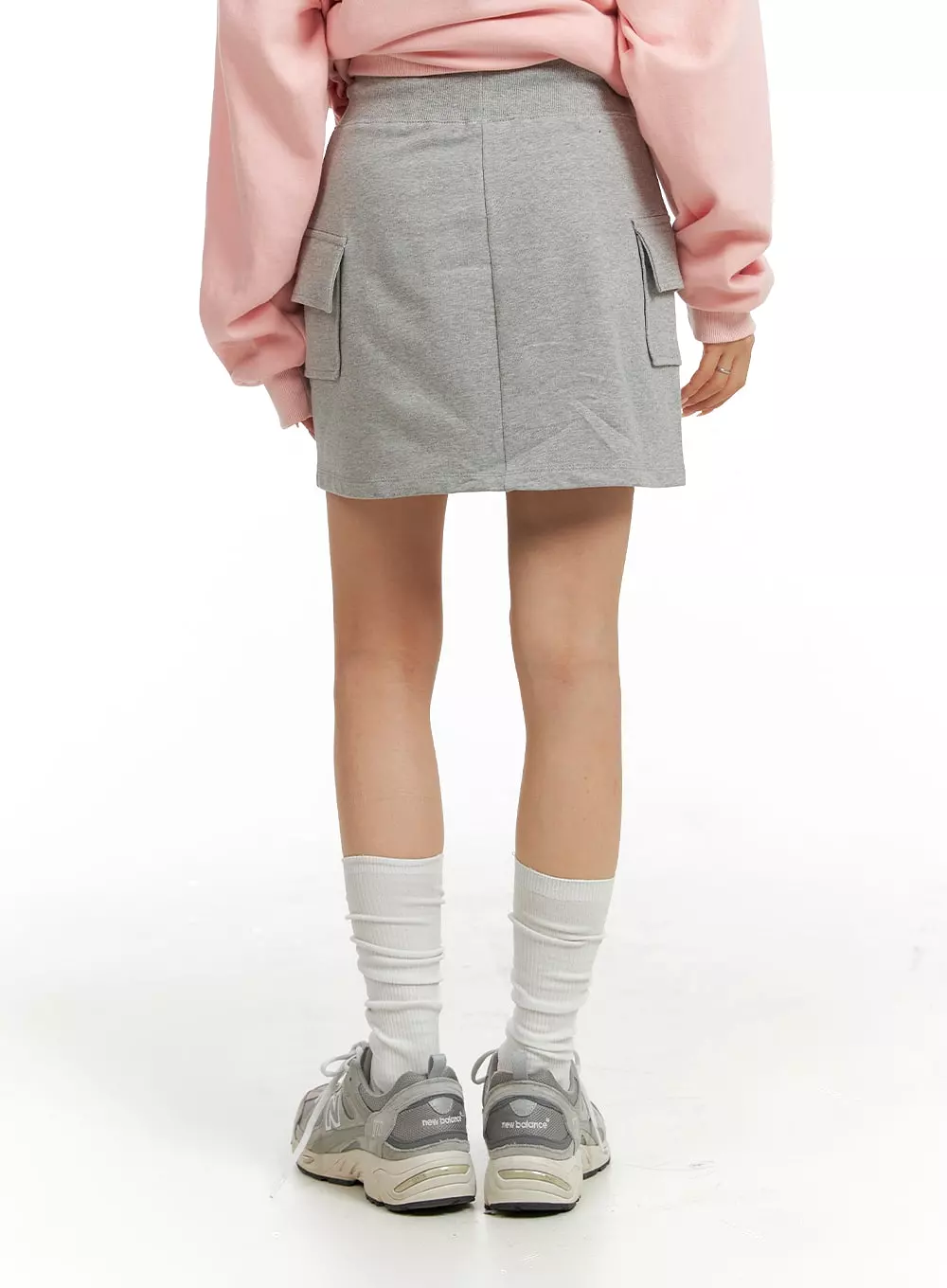 Cargo Sweat Mini Skirt CF415