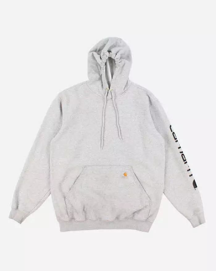 Carhartt Grey Loose Fit Hoodie - M