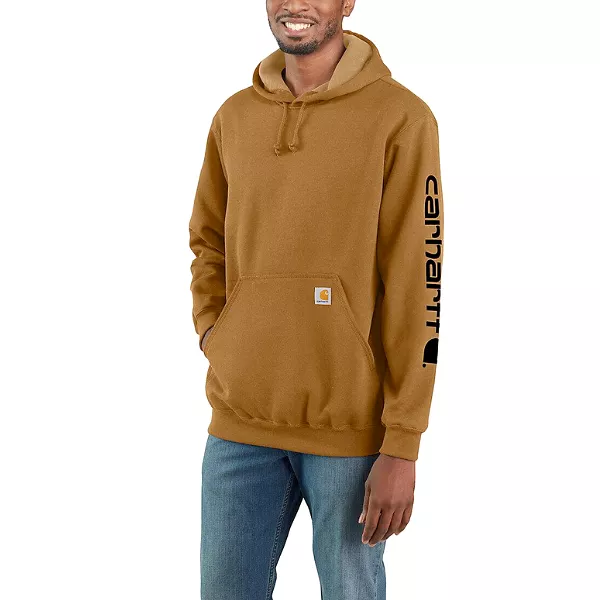 Carhartt Midweight Sleeve Logo Hoodie - Carhartt Brown