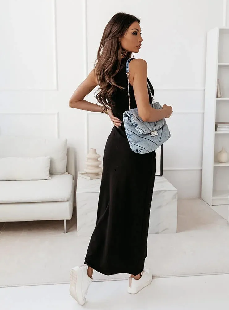 Casual Fashion Trendy Vest Sleeveless Long Dress