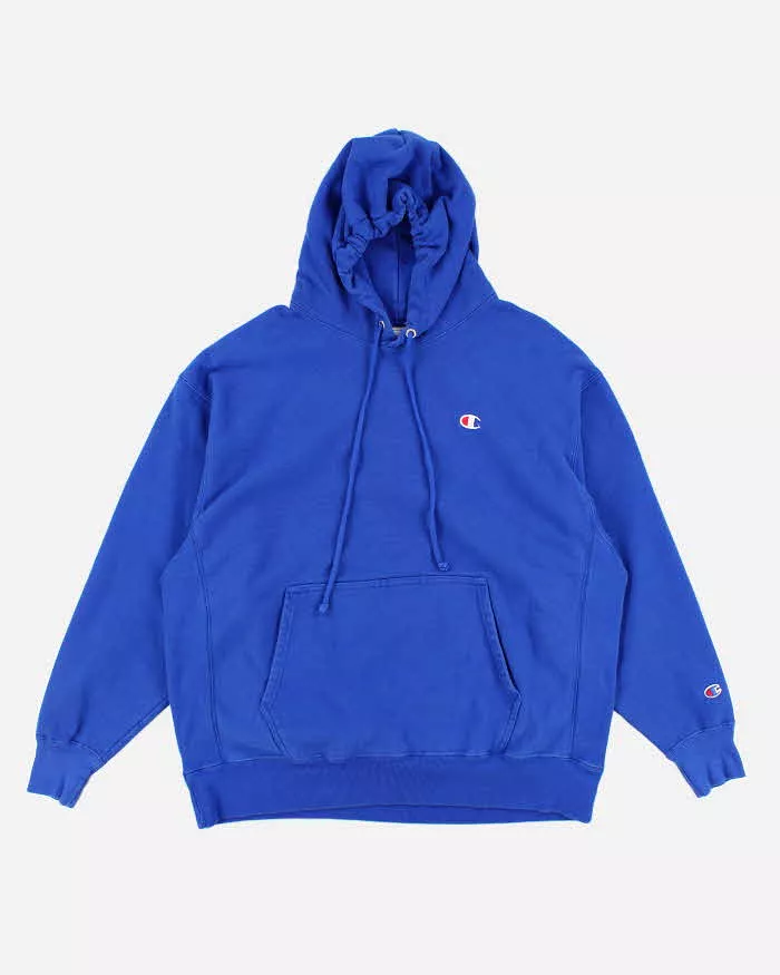 Champion Reverse Weave Blue Hoodie - XXL