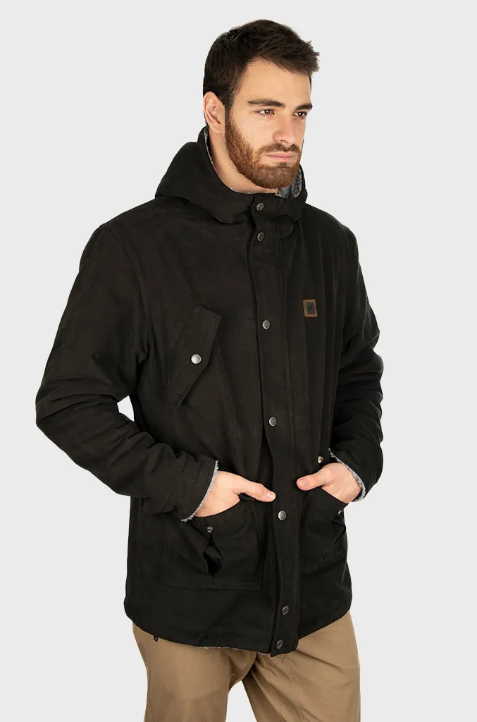 Chaqueta Canvas Reversible Woodstone Black (Hombre)