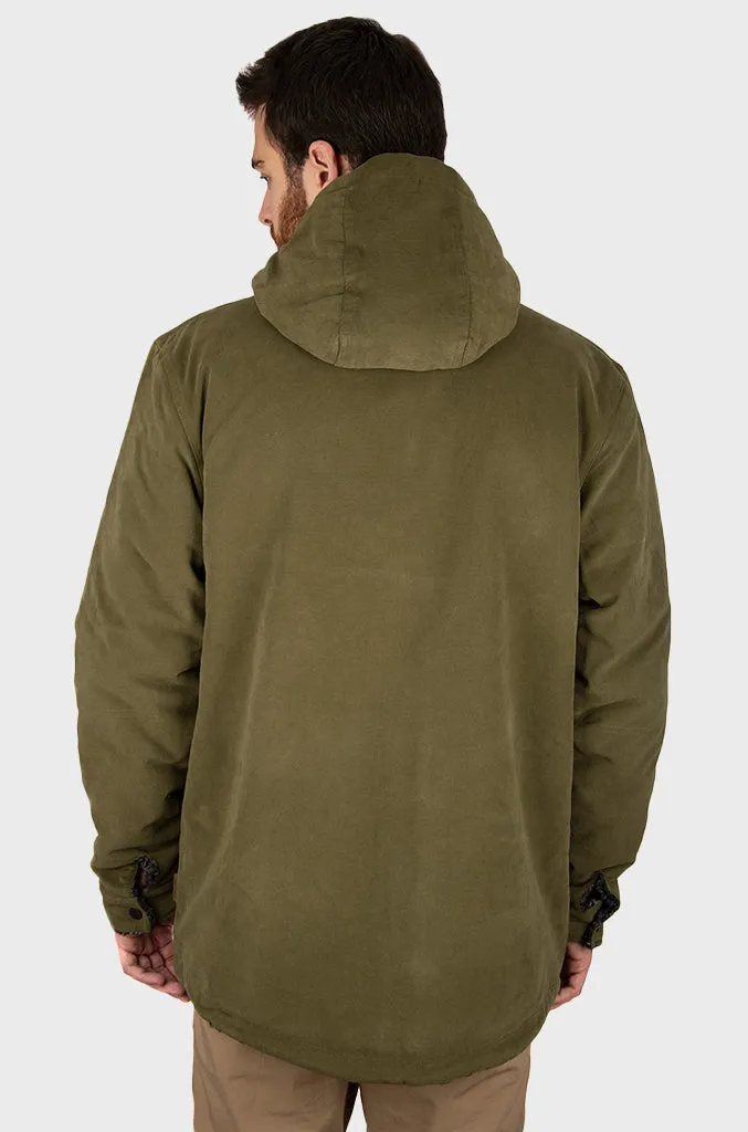 Chaqueta Canvas Reversible Woodstone Moss Green (Hombre)