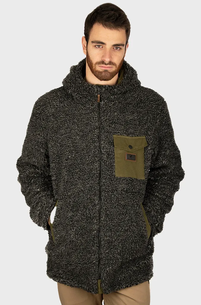 Chaqueta Canvas Reversible Woodstone Moss Green (Hombre)