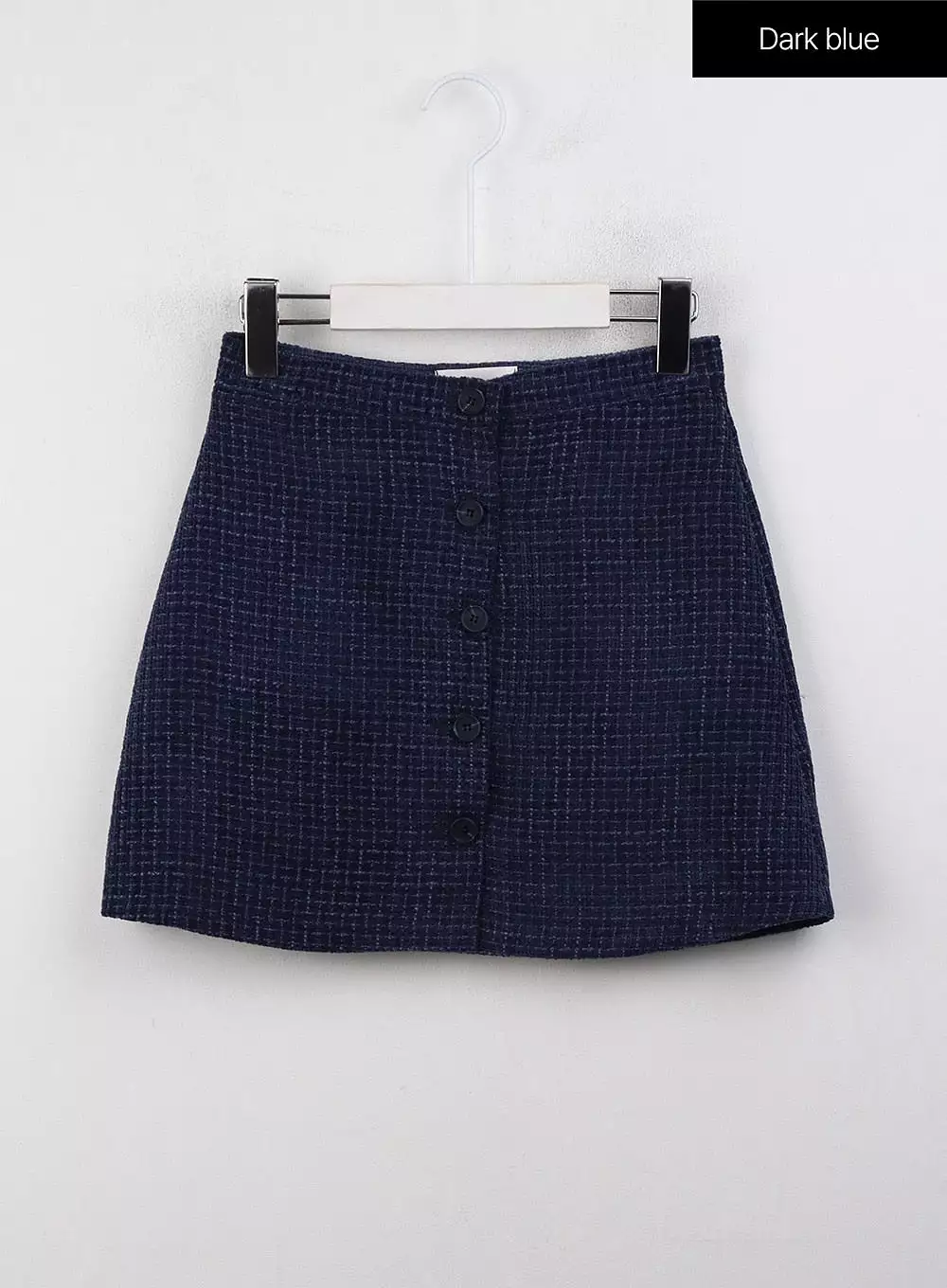 Checkered Buttoned Mini Skirt CJ408