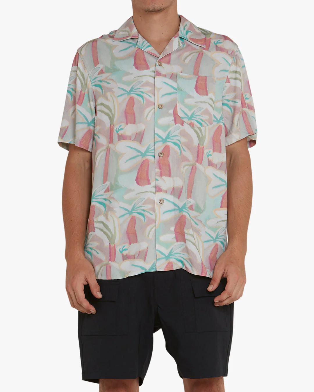 CHEMISE DEUS PALMS SEA FOAM