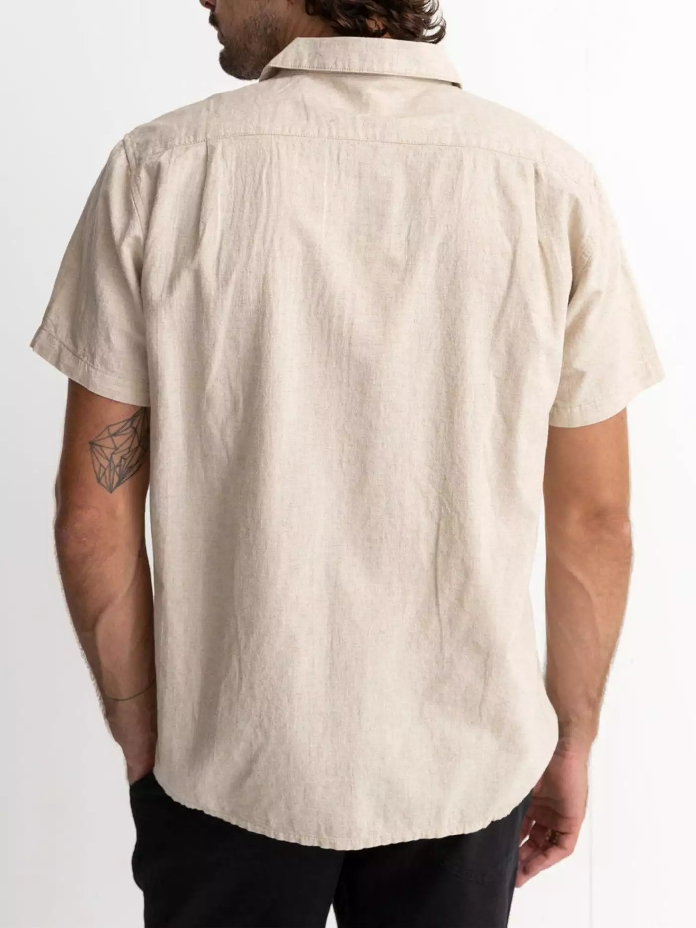 Classic Linen Short Sleeve Buttondown Shirt