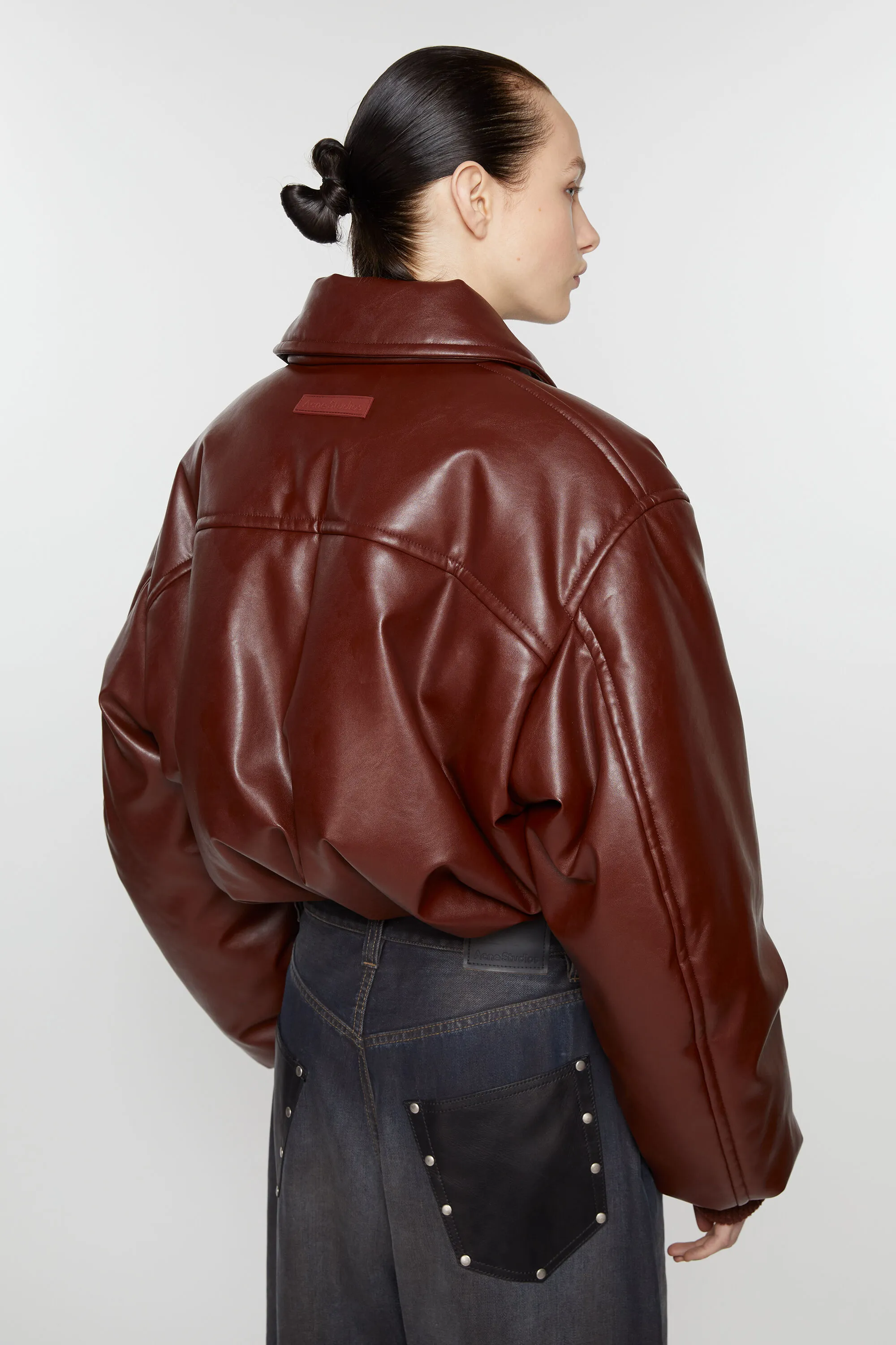 Coated bomber jacket