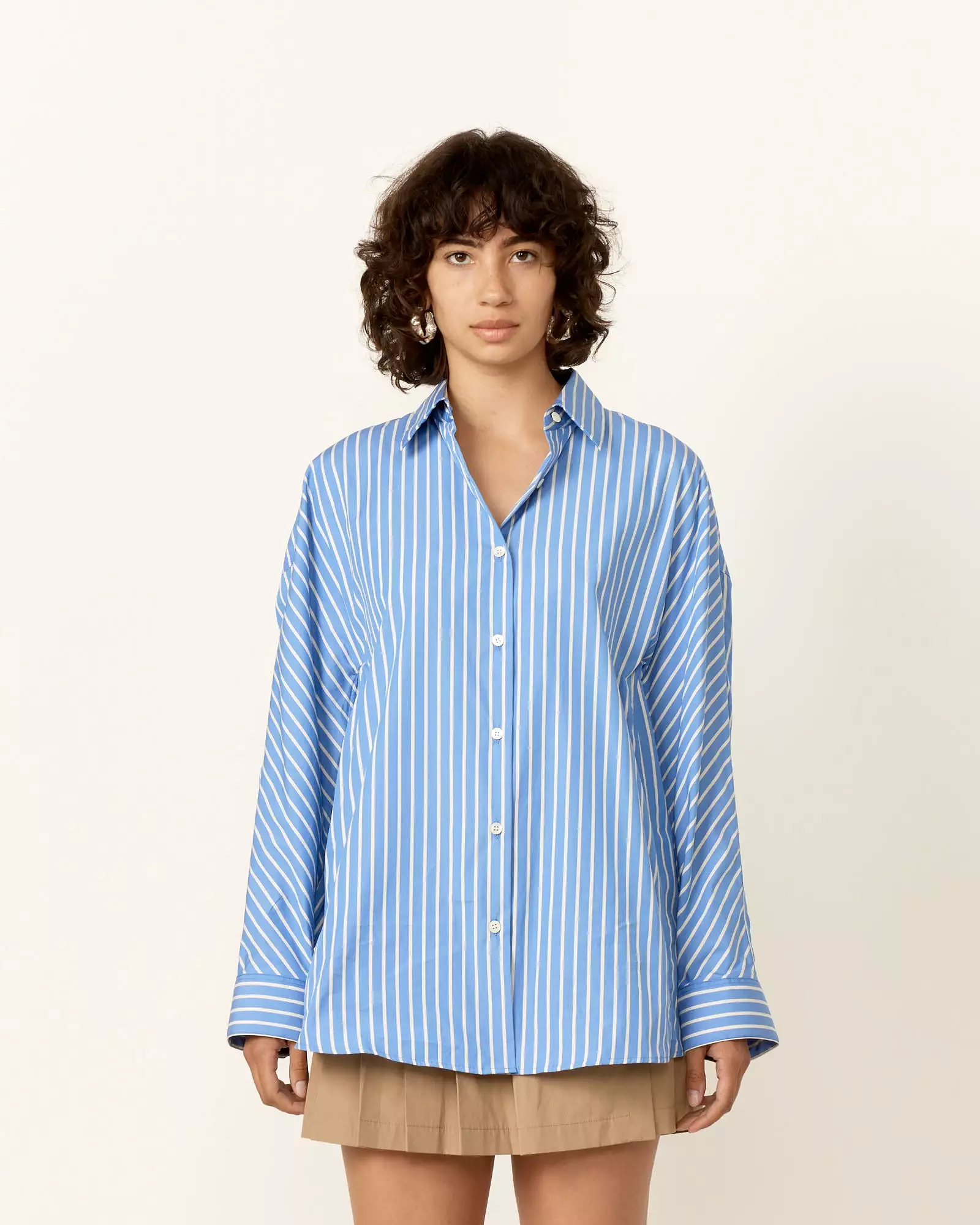 Cocoon Shirt in Light Blue