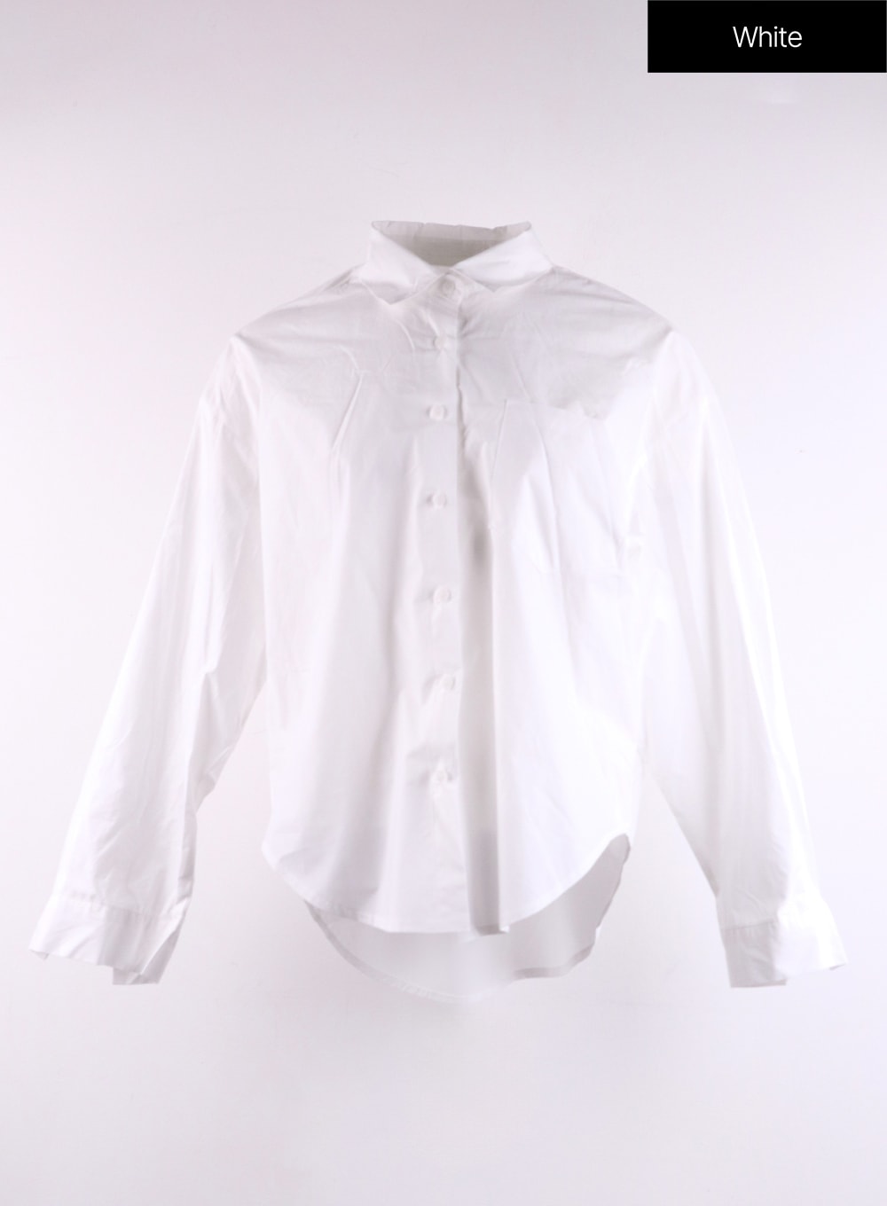 Collared Button-Up Long Sleeve Shirt CF406