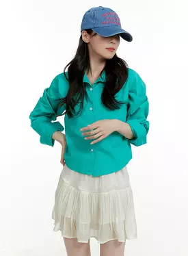 Collared Button-Up Shirt OA405