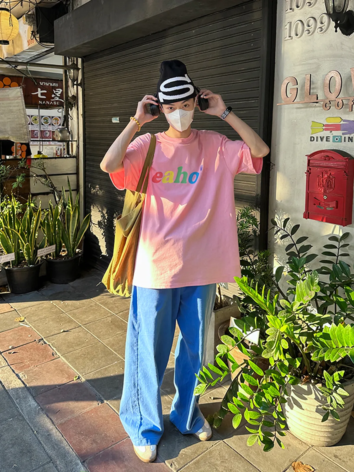 Copping Zone  |Unisex Street Style Cotton Oversized Logo T-Shirts