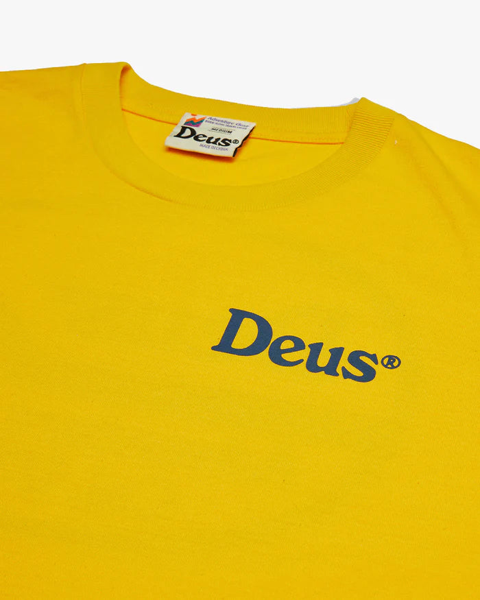 DEUS EX MACHINA T-SHIRT SLOW BURN FREESIA YELLOW