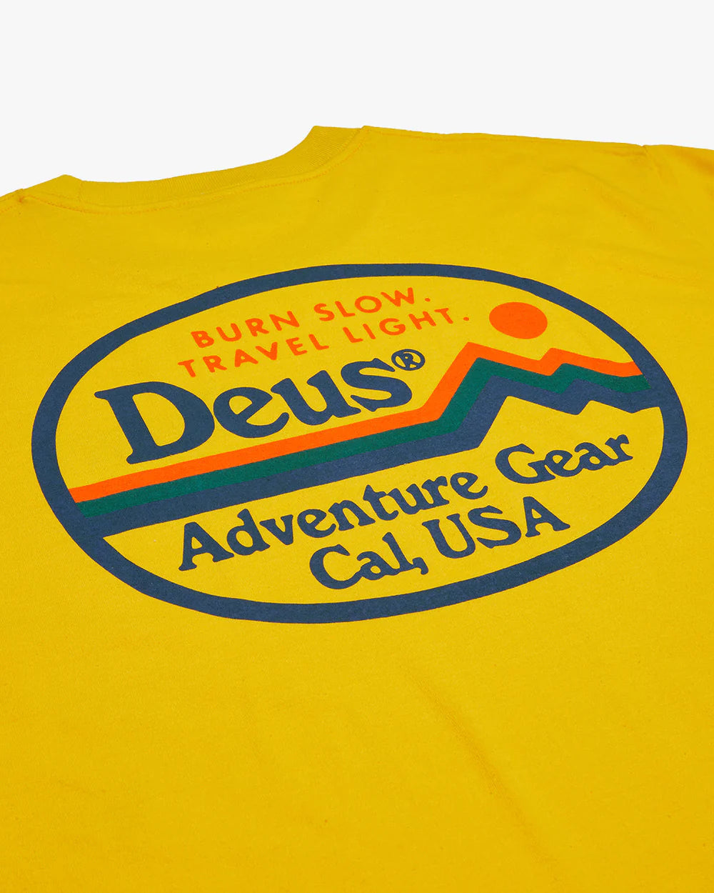 DEUS EX MACHINA T-SHIRT SLOW BURN FREESIA YELLOW