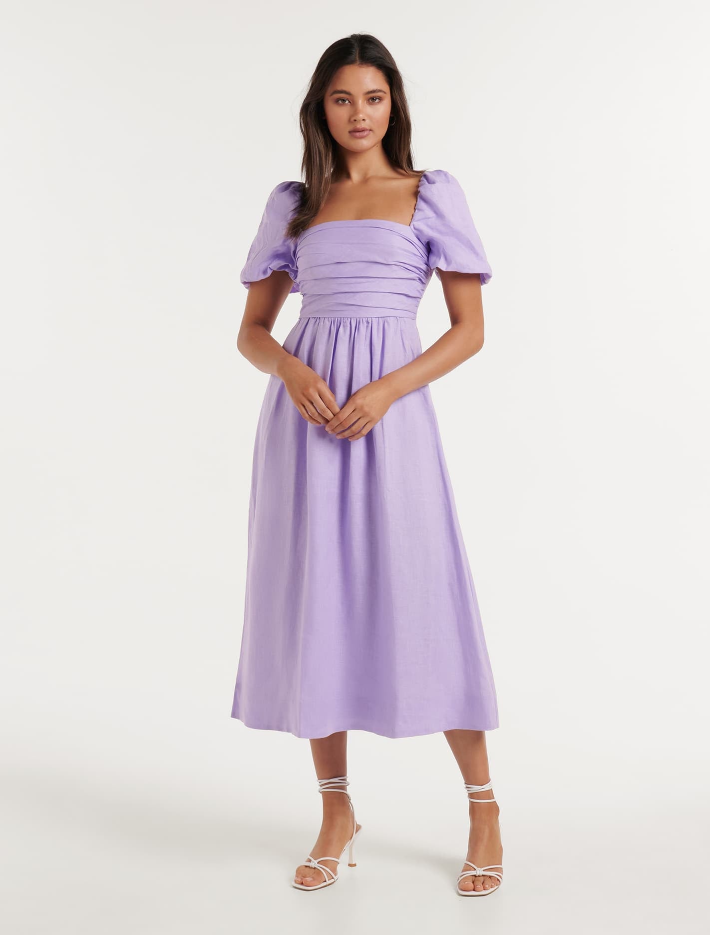 Dream Ruched Bodice Midi Dress