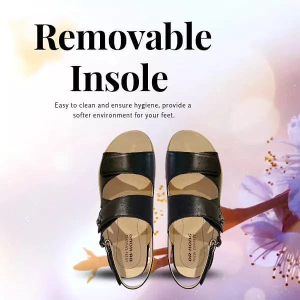 DR.KONG WOMEN REMOVABLE INSOLE SANDALS DK-S8000404E4-BLK(RP : $189)