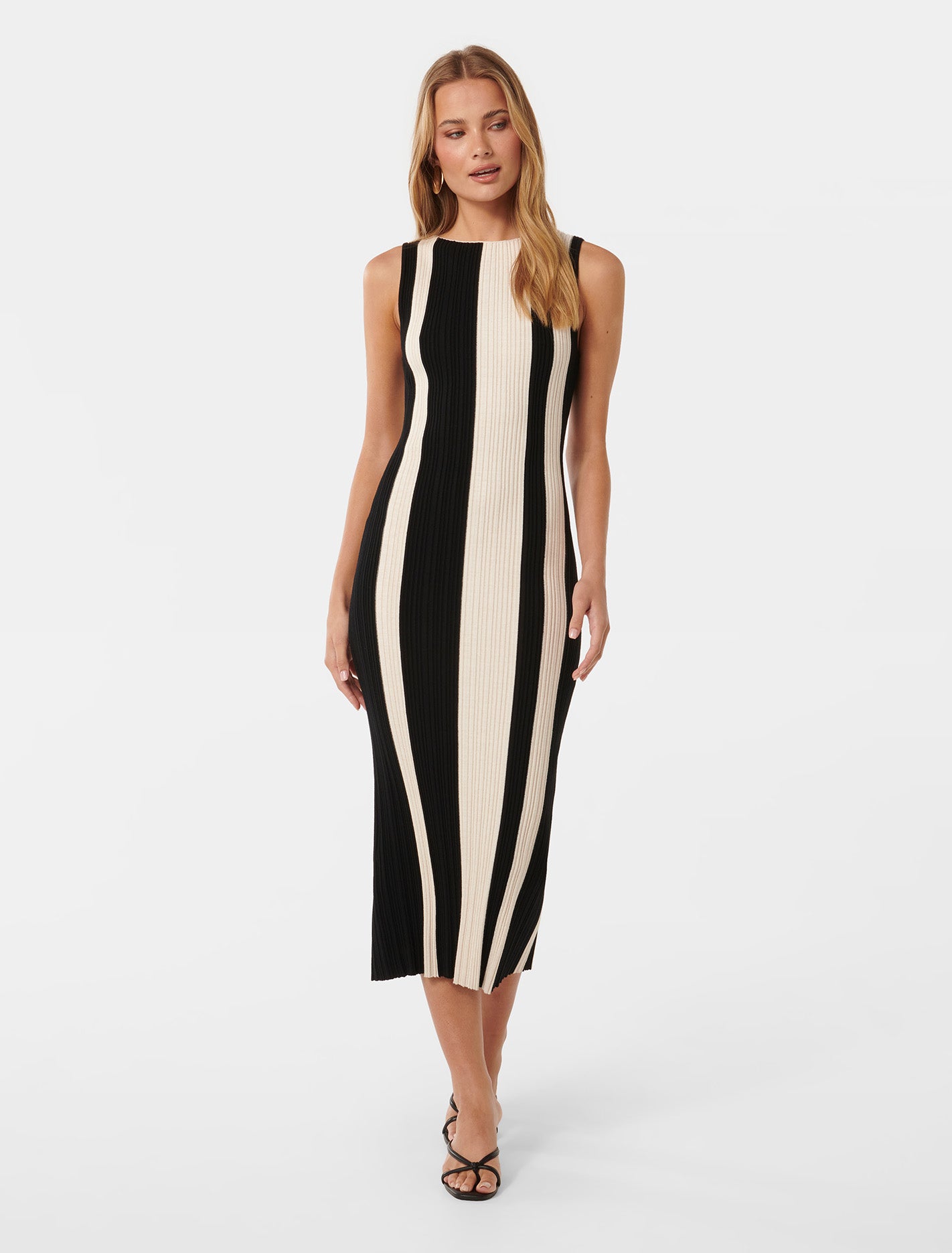 Emmie Vertical Striped Midi Dress