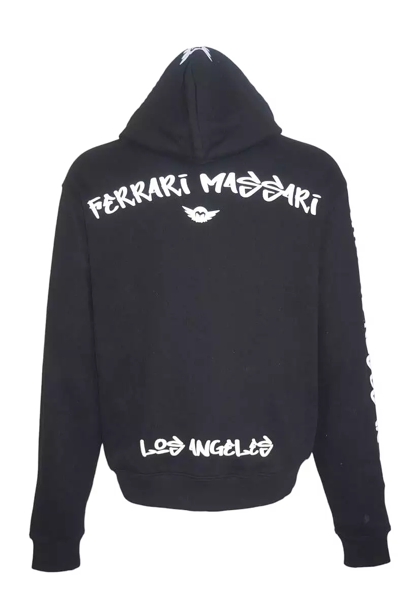 FERRARI MASSARI roses in life black HOODIE