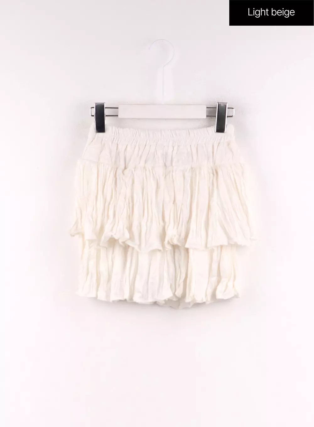 Frill Wrinkle Mini Skirt CF405