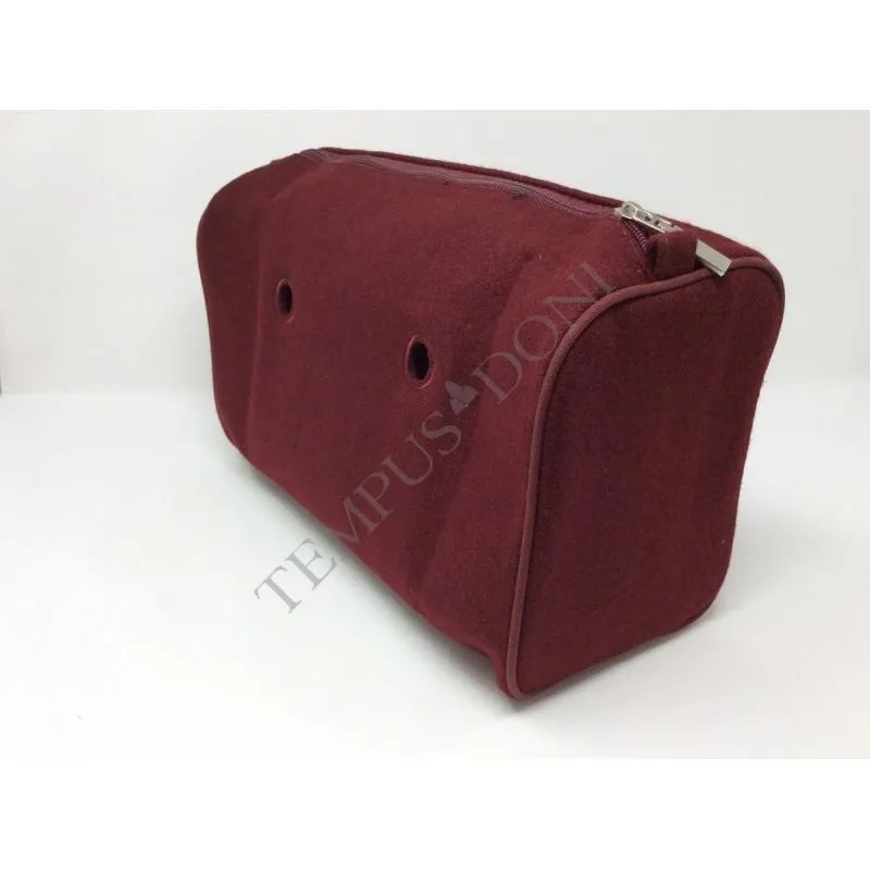 FullSpot - canvas O City bordeaux peltro   - O City - ACCESSORI OBAG - Tempus Doni